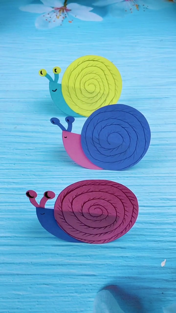 手工折纸#小蜗牛,一步一步往上爬