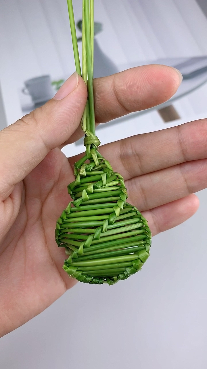 手工制作#狗尾草编的蝈蝈笼子-度小视