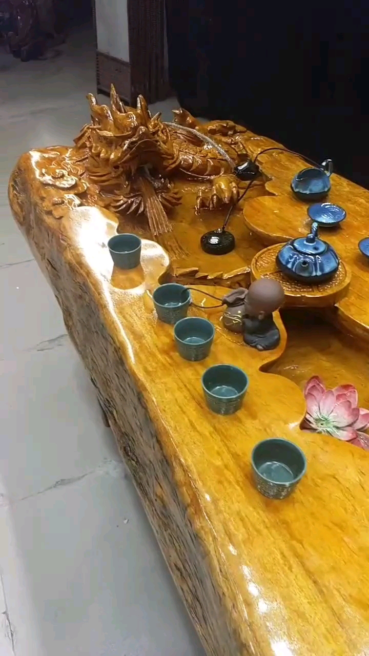 茶台雕刻图案大全图片