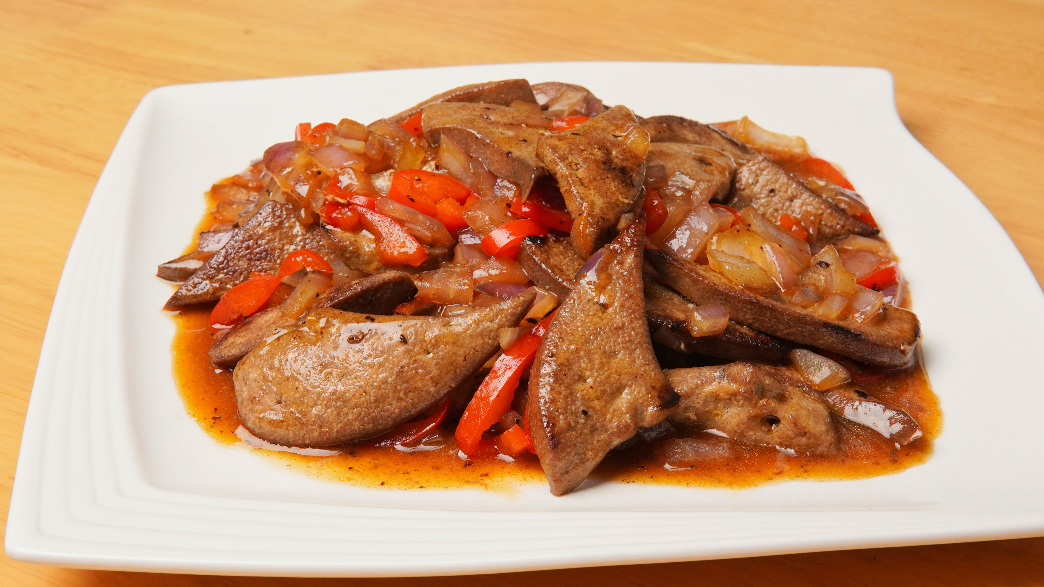 家庭版香煎猪肝,外香里嫩超好吃,喜欢吃猪肝的朋友千万不要错过