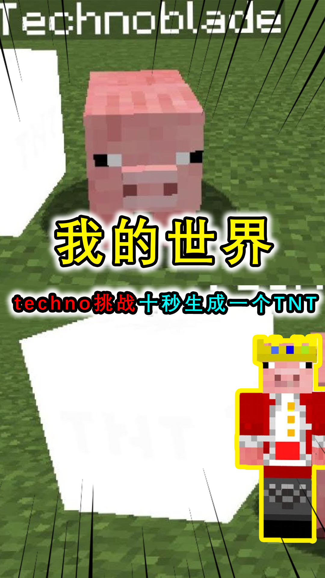 我的世界:techno挑战10秒生成一个tnt,拿来挖矿非常快