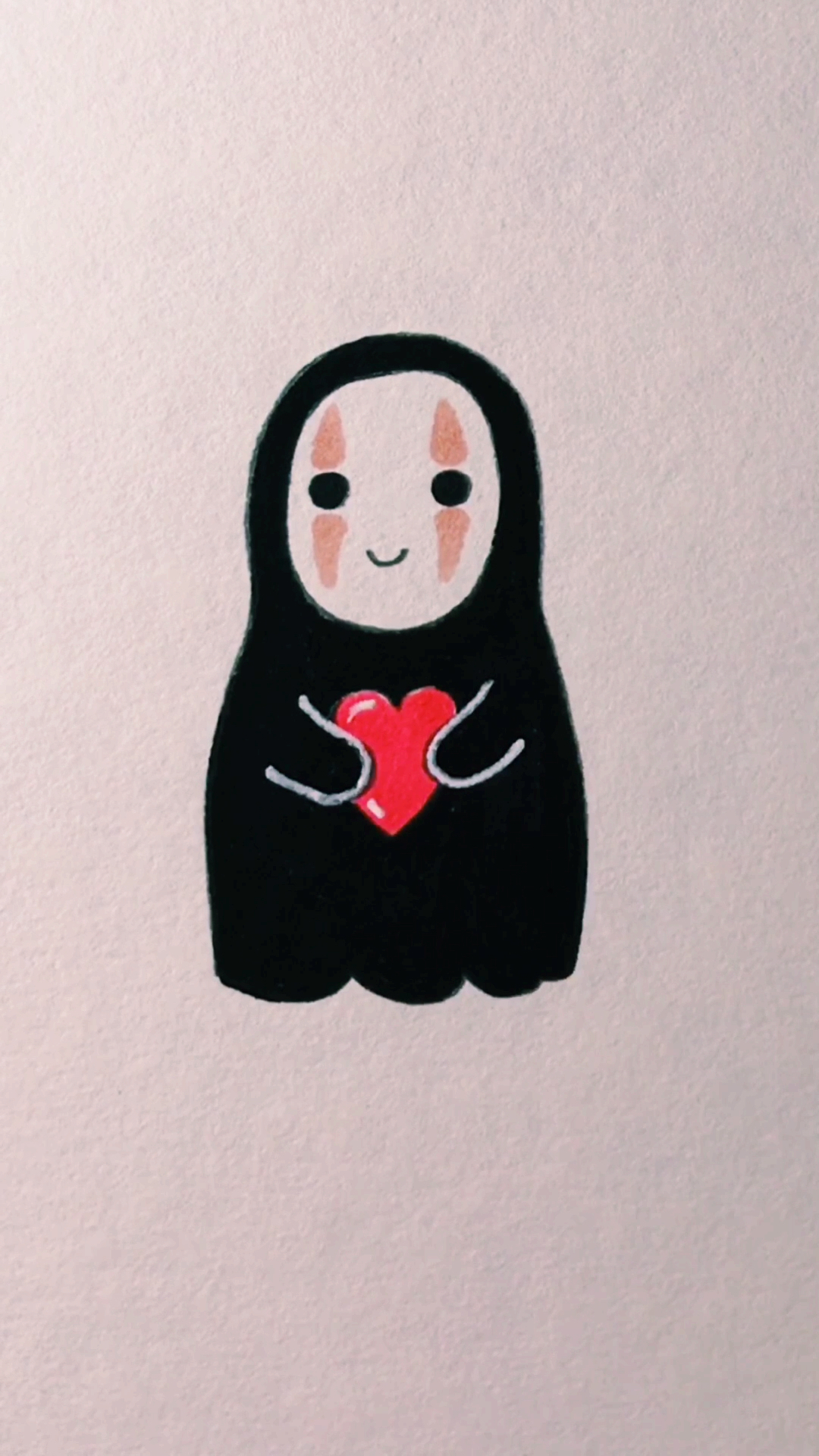 画画原来如此简单#「简笔画」无脸男,我爱你脸都可以不要