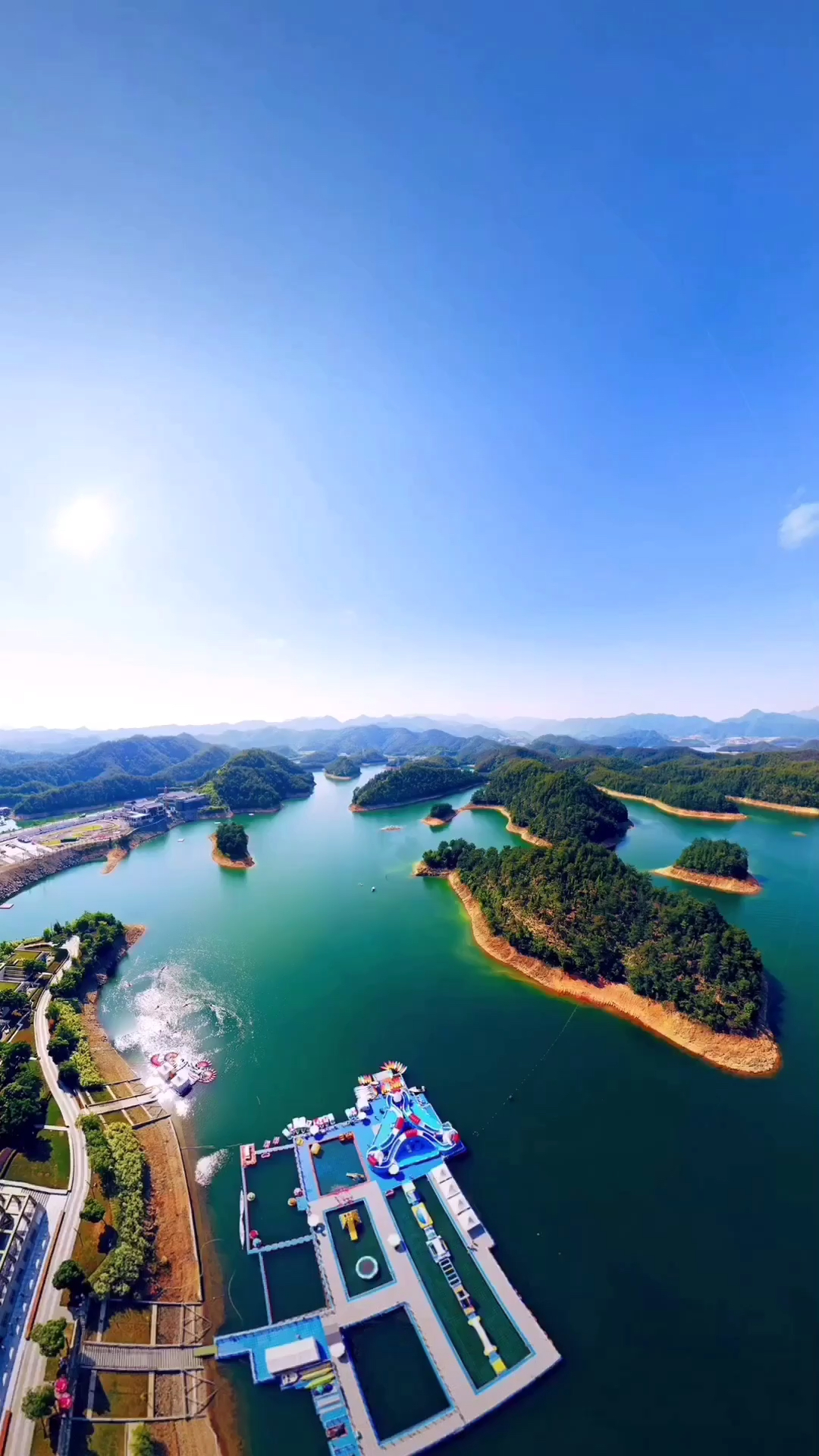 我的私藏景点#浙江·千岛湖游艇码头全景