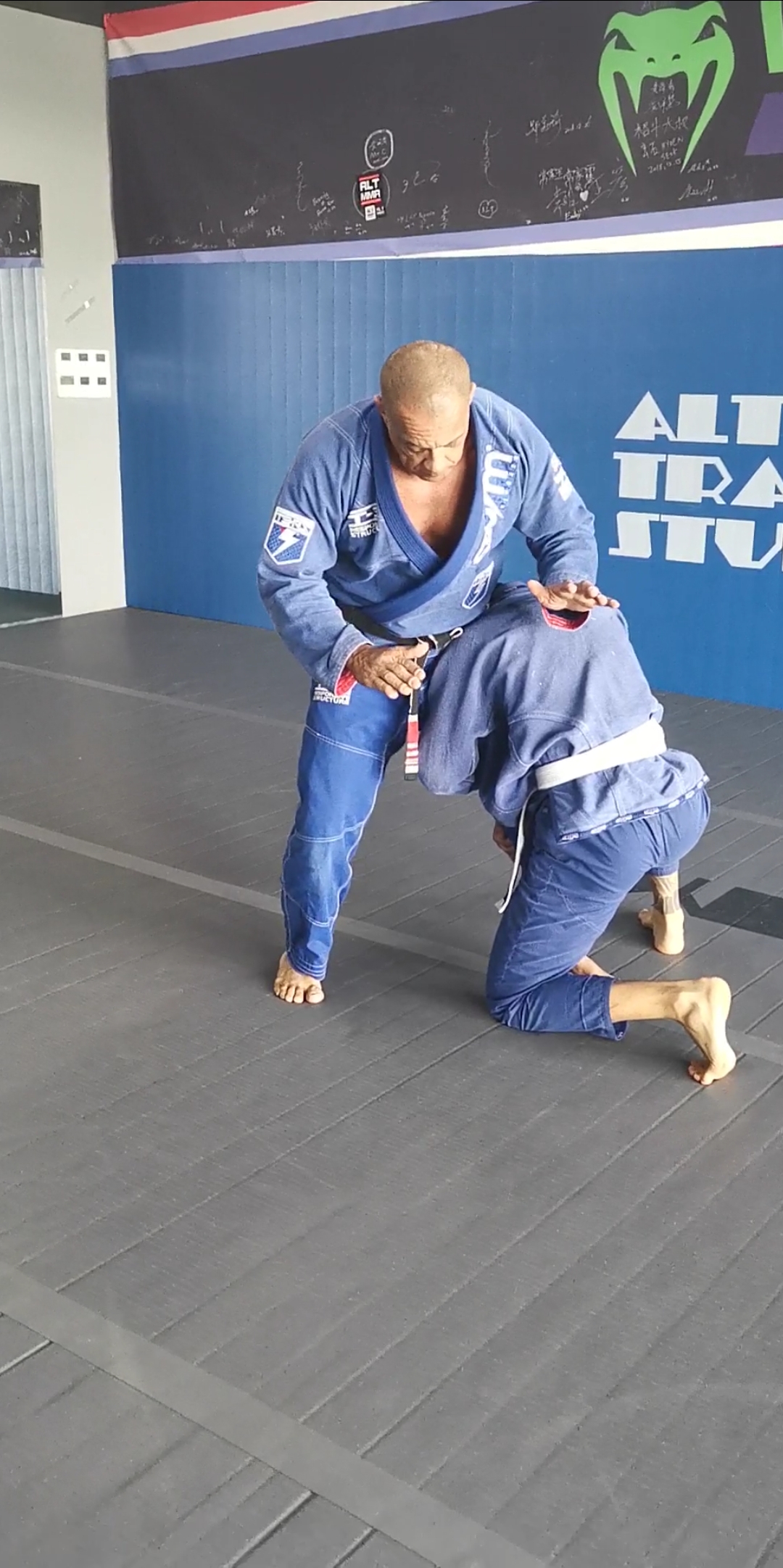 巴西柔术#抱腿摔木村反杀