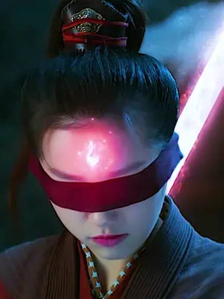 女杨戬天眼一开铜戟立马变成荧光戟太好看了吧大神猴3情劫篇60帧高清