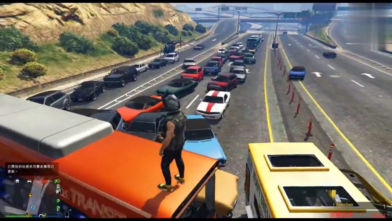 gta5 如果把巴士堵在洛圣都的高速公路上会发生什么